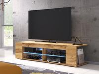 Tv-meubel SMILE wotan eik met led