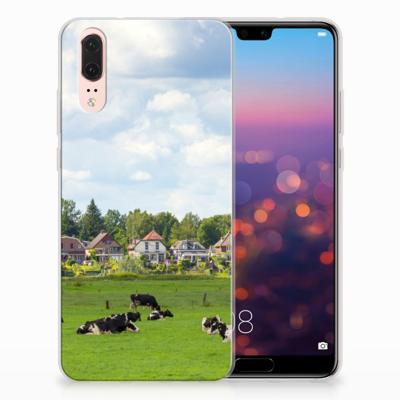 Huawei P20 TPU Hoesje Koeien Huawei P20 TPU Hoesje Koeien