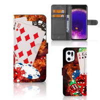 OPPO Find X5 Pro Wallet Case met Pasjes Casino