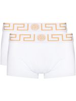 Versace lot de deux boxers Greca Border - Blanc