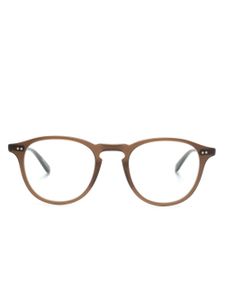 Garrett Leight lunettes de vue Hampton à monture ronde - Marron