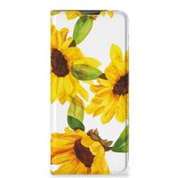 Smart Cover voor Motorola Moto E20 Zonnebloemen