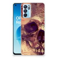 Silicone Back Case OPPO Reno 6 5G Skullhead - thumbnail