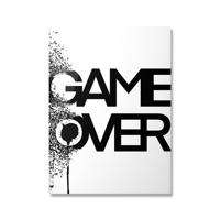 Poster - GAME OVER / Zwart en Wit