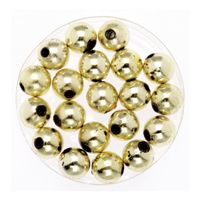 120x stuks sieraden maken glans deco kralen in het goud van 10 mm   - - thumbnail