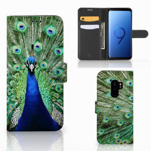 Samsung Galaxy S9 Plus Telefoonhoesje met Pasjes Pauw