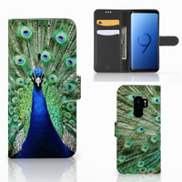 Samsung Galaxy S9 Plus Telefoonhoesje met Pasjes Pauw - thumbnail