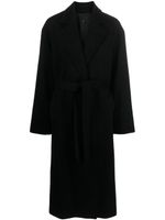 Nili Lotan manteau ceinturé Fabien - Noir