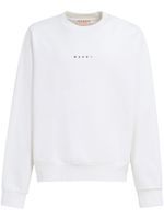 Marni sweat en coton à logo imprimé - Blanc - thumbnail