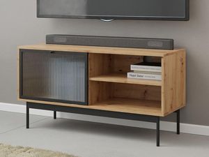 Tv-meubel BRUHL 1 deur artisan eik/zwart