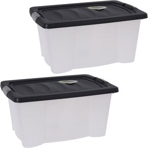 3x Stuks Opbergdozen/organizers met deksel - kunststof - 13 Liter