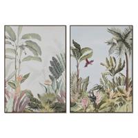 Home ESPRIT Afbeelding Tropical 100 x 4 x 140 cm (2 stuks)