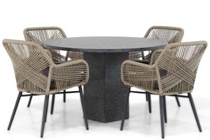 Lifestyle Advance/Graniet 120 cm dining tuinset 5-delig