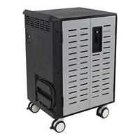Ergotron Zip40 Trolley voor 40 tablets/notebooks, afsluitbaar, staal, grijs, wit, schermgrootte: tot 15,6 inch