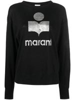 MARANT ÉTOILE t-shirt Klowia en lin - Noir - thumbnail