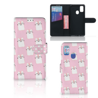 Samsung Galaxy M21 | M30s Telefoonhoesje met Pasjes Sleeping Cats