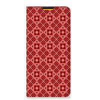 Samsung Galaxy M52 Hoesje met Magneet Batik Rood