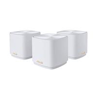 ASUS ZenWiFi AX Mini (XD5) Dual-Band Whole Home Mesh System (3 Pack), WiFi 6, 802.11ax, up to 5000 sq ft & 5+ kamers, levenslange netwerkbeveiliging en ouderlijk toezicht
