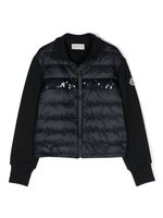 Moncler Enfant veste matelassée à sequins - Bleu