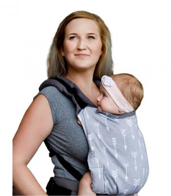 Luna Dream draagzak Grow Up Forest katoen grijs/groen