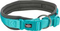 TRIXIE HALSBAND HOND PREMIUM NEOPREEN OCEAAN BLAUW / GRIJS 49-55X2,5 CM