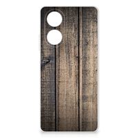 OPPO A58 4G Bumper Hoesje Steigerhout - thumbnail