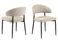 Set van 2 stoelen EDDIE beige - thumbnail