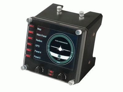 Logitech Gaming Saitek Pro Flight Instrument Panel PZ46 Vliegsimulator controller USB PC Zwart
