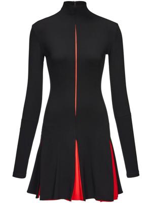 Ferragamo Mini-jurk met hoge hals - Zwart