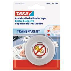 tesa 64621-00000-07 Dubbelzijdige tape Transparant (l x b) 10 m x 12 mm 1 stuk(s)