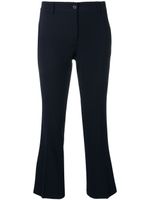 Alberto Biani pantalon de costume crop - Bleu