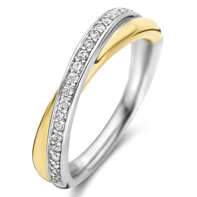 TI SENTO-Milano 1953ZY Ring zilver goud-en zilverkleurig 5 mm