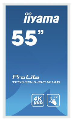 Iiyama ProLite TF5539UHSC-W1AG Digital Signage display Energielabel: G (A - G) 139.7 cm (55 inch) 3840 x 2160 Pixel 24/7 Multi-touch