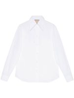 Gucci pointed-collar long-sleeve shirt - Blanc