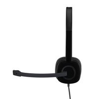 Logitech H151 Stereo Headset voor meerdere apparaten met bediening op de draad - thumbnail