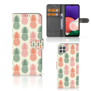 Samsung Galaxy A22 5G Book Cover Ananas