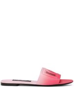 Dolce & Gabbana DG ombré leather slides - Rose - thumbnail