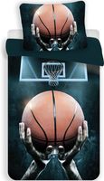 Gamer Dekbedovertrek Basketbal 140 x 200 cm - 70 x 90 cm - thumbnail