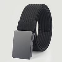 Voor heren Nylon riem Tailleriem Zwart 1 # Zwart Nylon Legering Duurzaam Verstelbaar Effen Buiten Dagelijks Lightinthebox