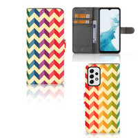 Samsung Galaxy A23 Telefoon Hoesje Zigzag Multi Color - thumbnail