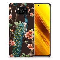 Xiaomi Poco X3 | Poco X3 Pro TPU Hoesje Pauw met Bloemen - thumbnail