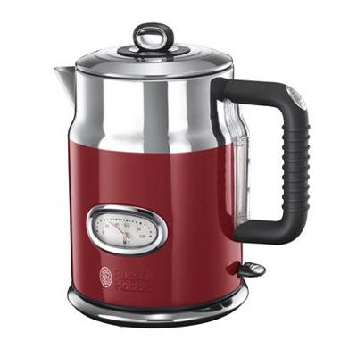 Russell Hobbs Retro Ribbon waterkoker 1,7 l Rood, Zilver 2400 W Russell Hobbs Retro Ribbon waterkoker 1,7 l Rood, Zilver 2400 W