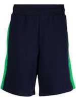 Moschino short de sport à logo imprimé - Bleu