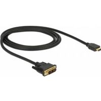 Delock 85582 HDMI naar DVI 18+1 kabel bidirectioneel 1 m - thumbnail