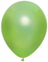 Lichtgroene Metallic ballonnen 30cm - 10 stuks