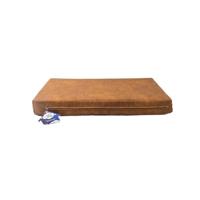 Let's Sleep Mellow Mattres Hondenkussen, hondenmand, orthopedische hondenmatras, 100 x 75 x 10 cm, L, cognac