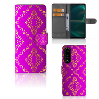 Wallet Case Sony Xperia 5III Barok Roze - thumbnail