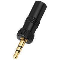 Monacor PG-323PG kabel-connector 3.5 mm plug Zwart - thumbnail