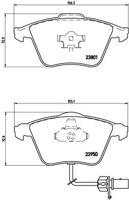 Remmenset, remschijf BREMBO, Remschijftype: Binnen geventileerd, Inbouwplaats: Vooras, u.a. für Audi - thumbnail