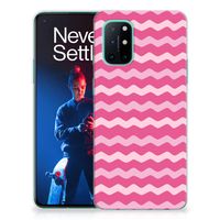 OnePlus 8T TPU bumper Waves Pink - thumbnail